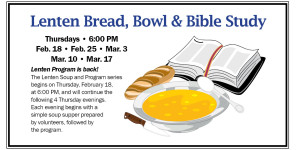 Lenten bread bowl bible
